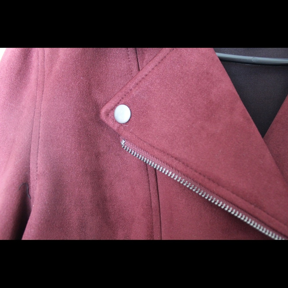 Suede moto jacket - Picture 3 of 5